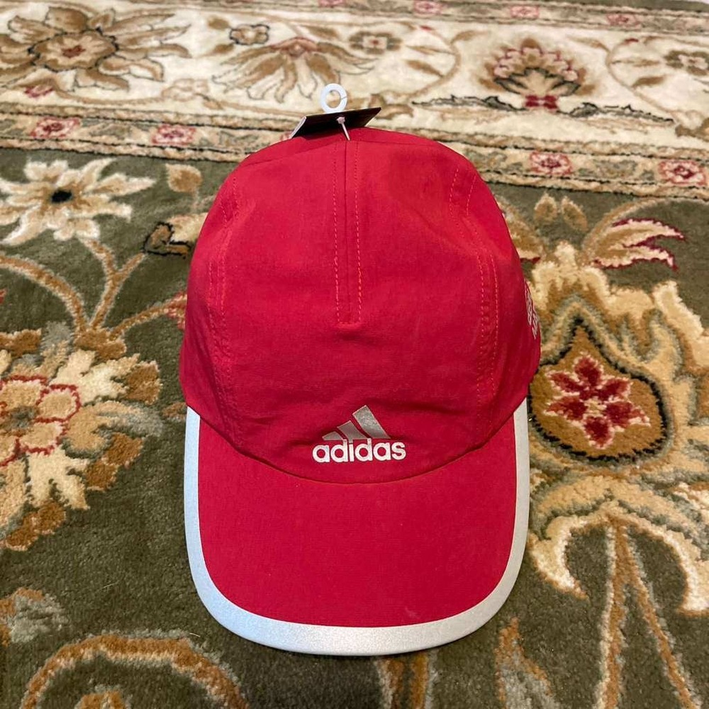 Adidas‎ BMW Performance Running Cap Hat Red White Adjustable